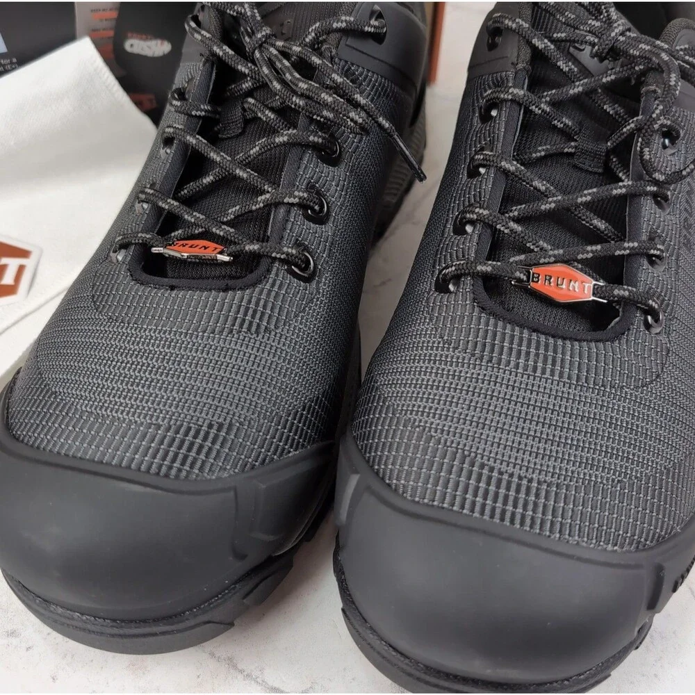 Brunt Ryng Low 4” Comp Toe Shoes Men's Size 13 Black Waterproof Slip Resistant